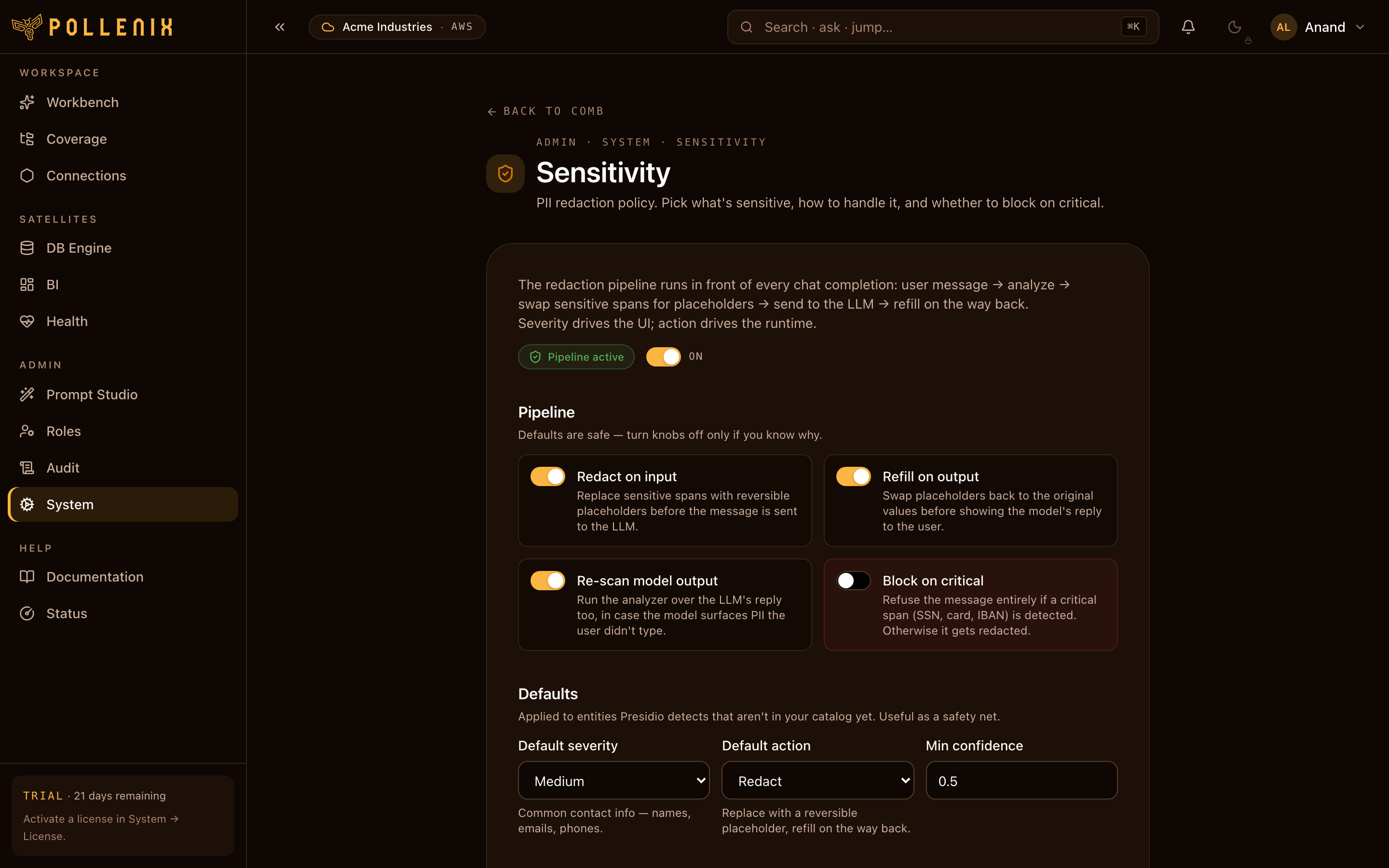 Coverage ingest policy — overview of the page.