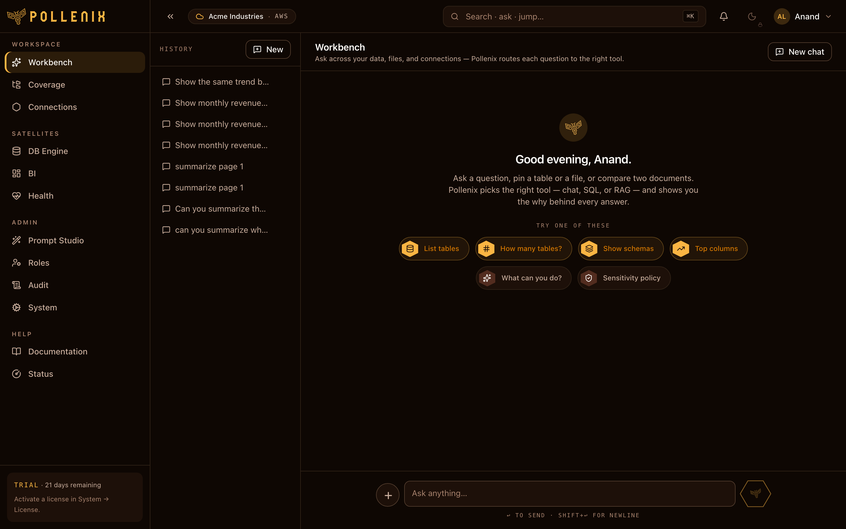 Users overview — overview of the page.